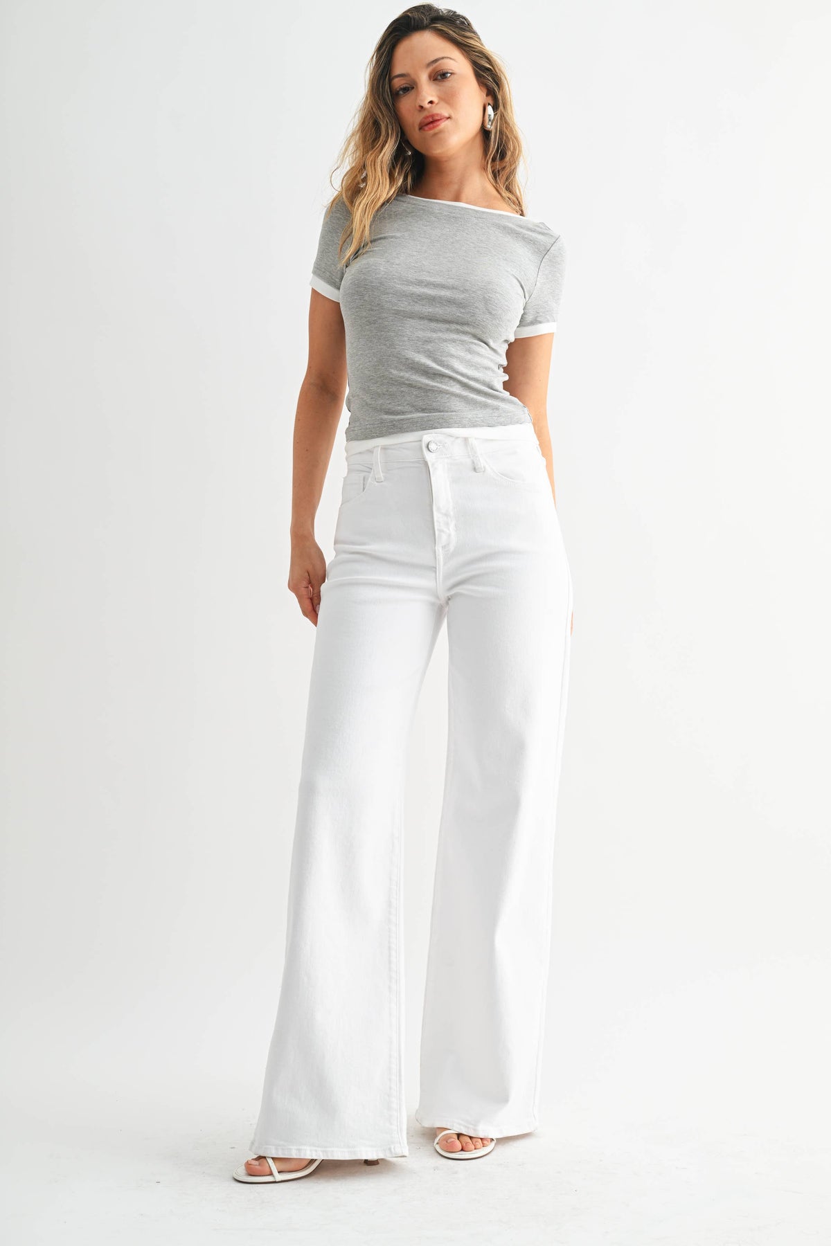 White Wide Leg