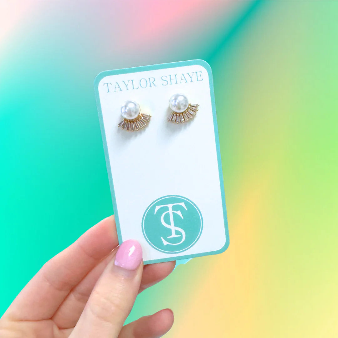 Gold Pearl Studs
