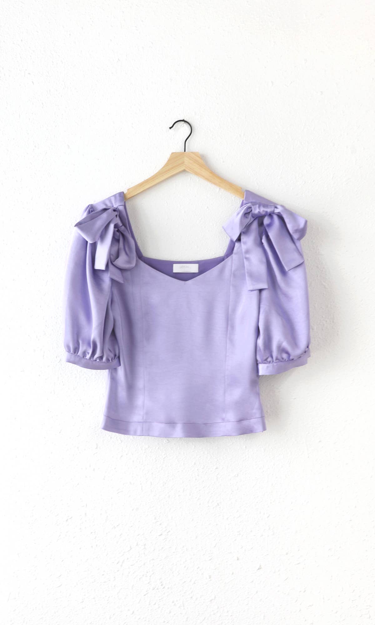 Lilac Shoulder Tie Blouse