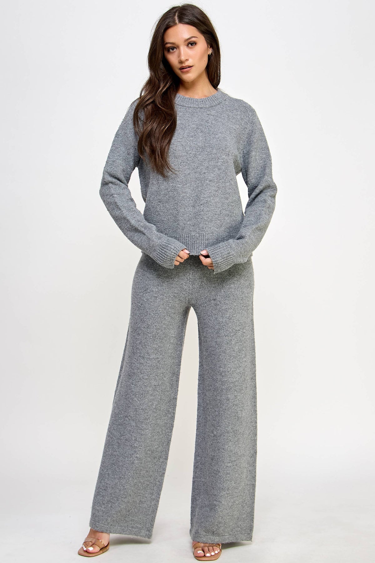 Gray Cozy Knit Set