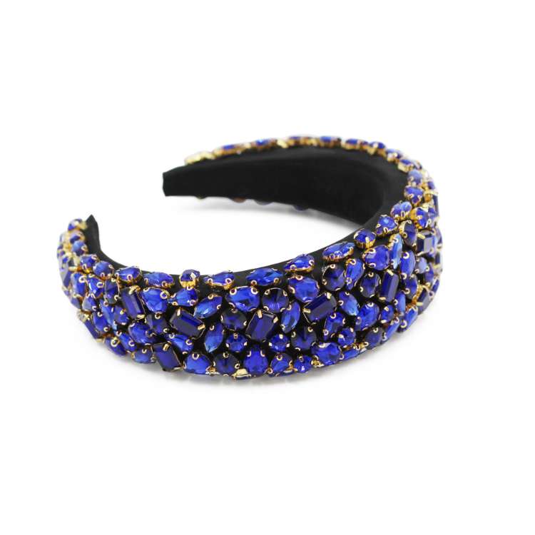 Royal Blue Rhinestone Headband