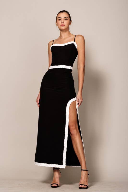 High Slit Midi Set