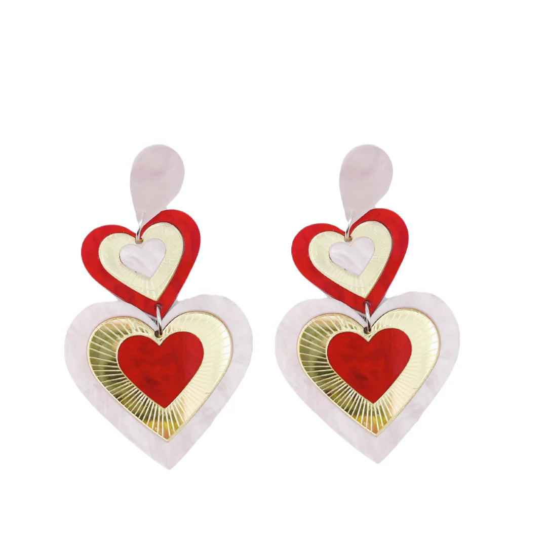 Red Gold Heart Earnings