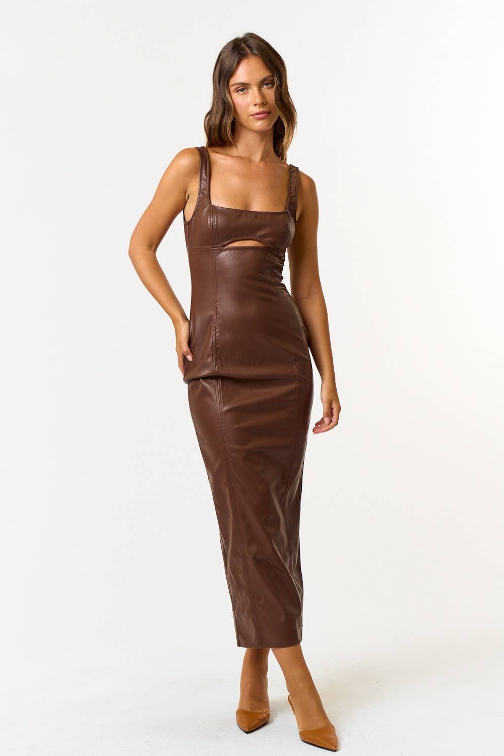 Chocolate Brown Maxi Dress