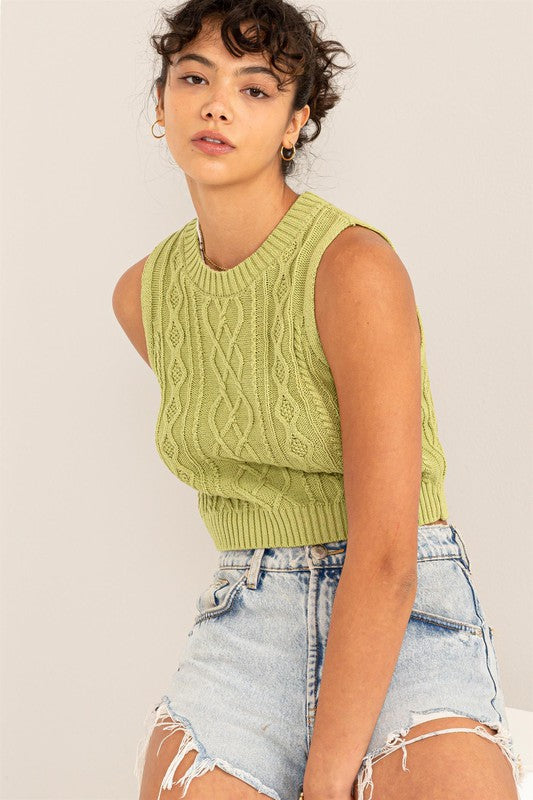 THE JESSICA CABLE KNIT TOP